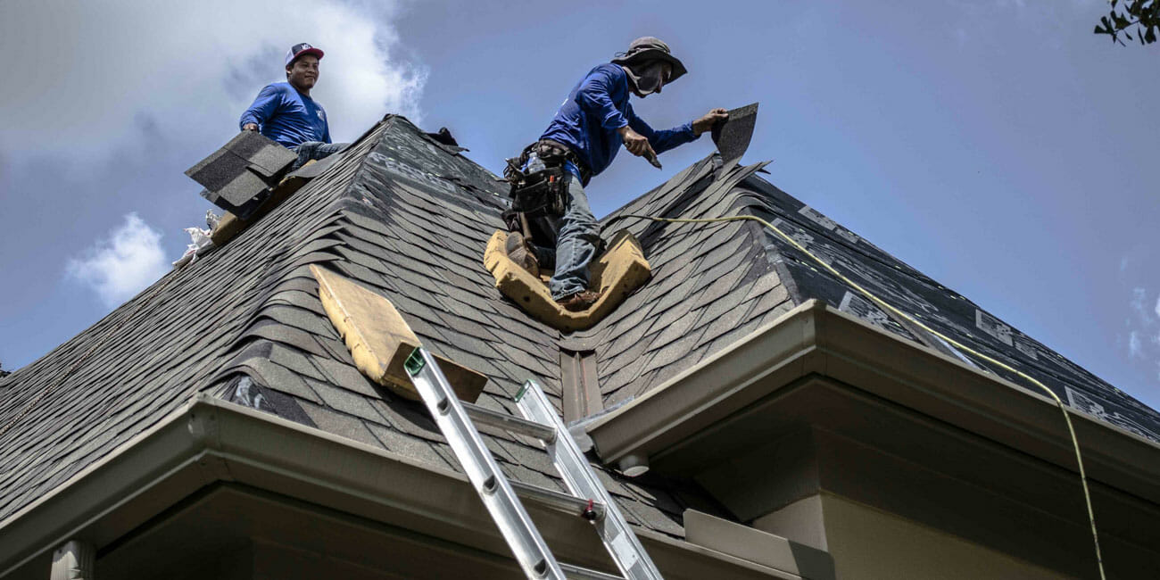 replacing a roof in Houston, TX
