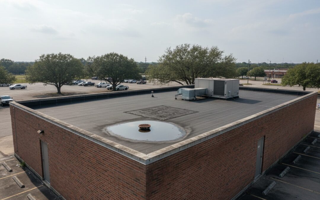 Common Issues with Commercial Flat Roofs in Houston, TX